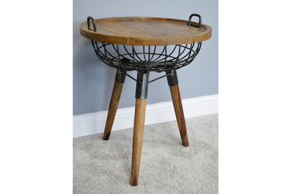 Basket Side Table