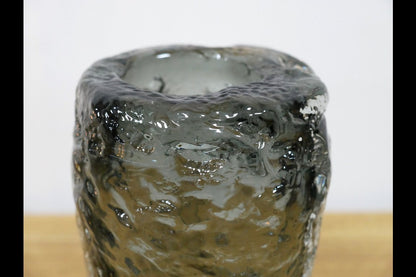 Small Black Glass Vase