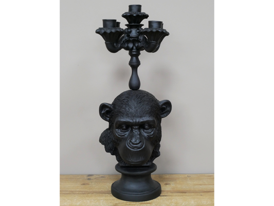 Monkey Head Candle Holder