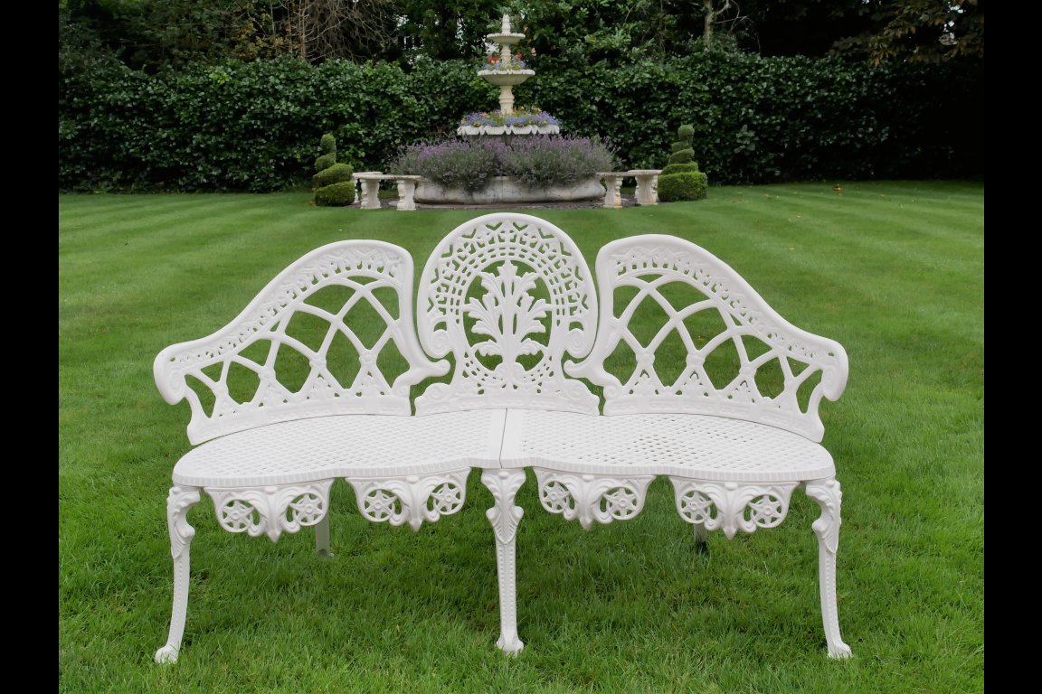Aluminium Bench - White Finish