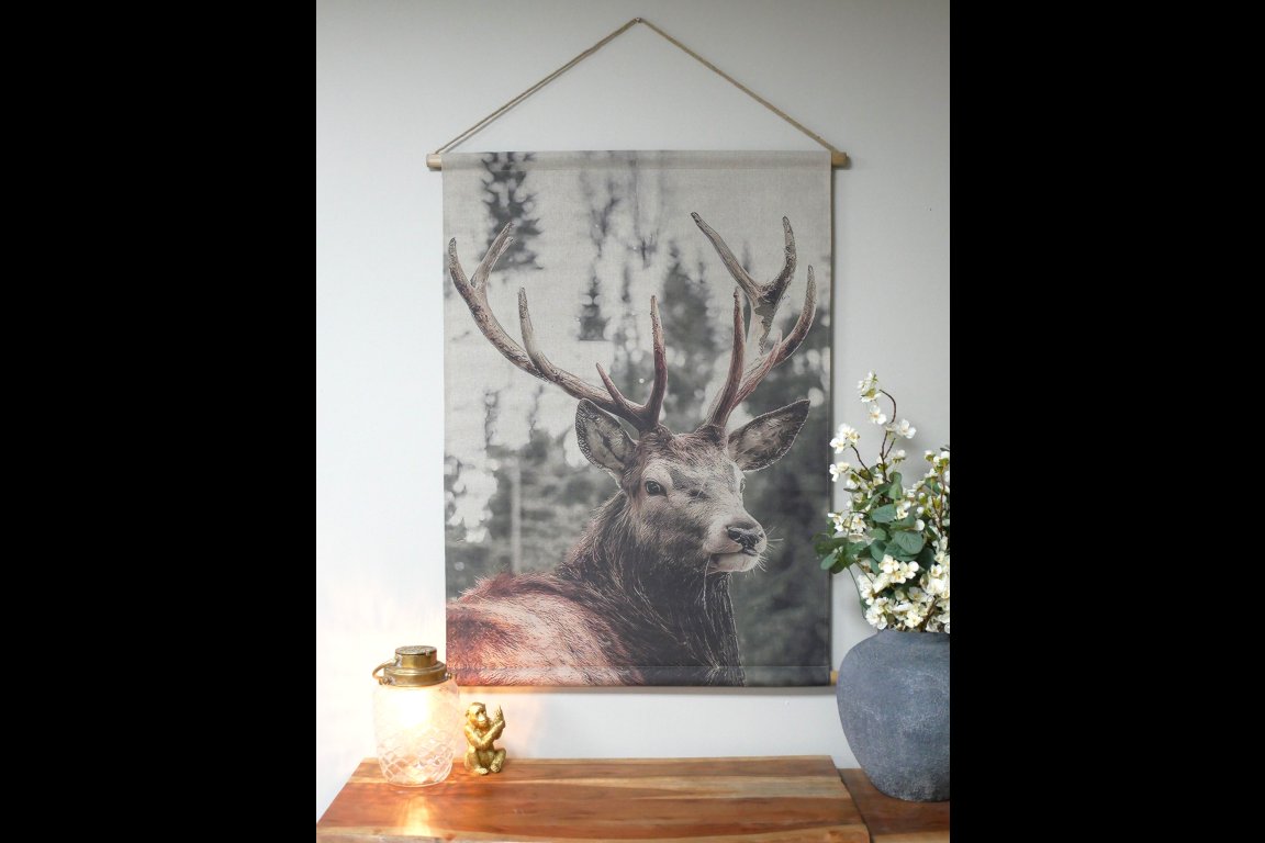 Canvas Wall Art - Stag Head