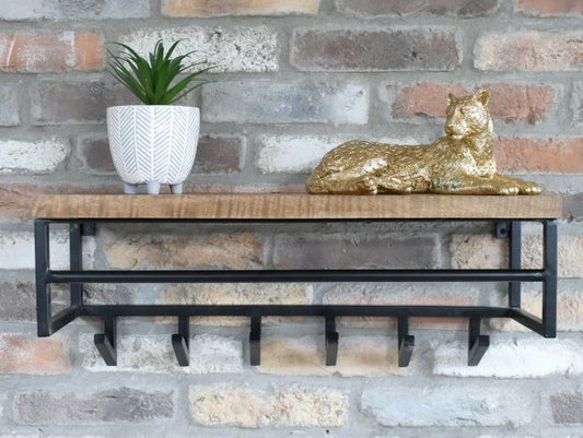 Shelf With Hooks