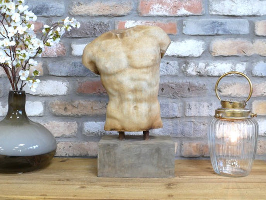 Hand Carved Marble Torso