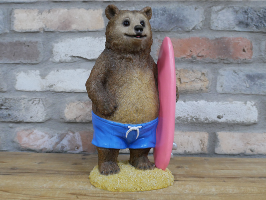 Bear With Surfboard