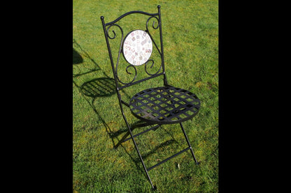 Mosaic Table & Two Chairs (T42)