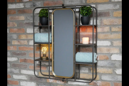 Wall Unit With Mirror