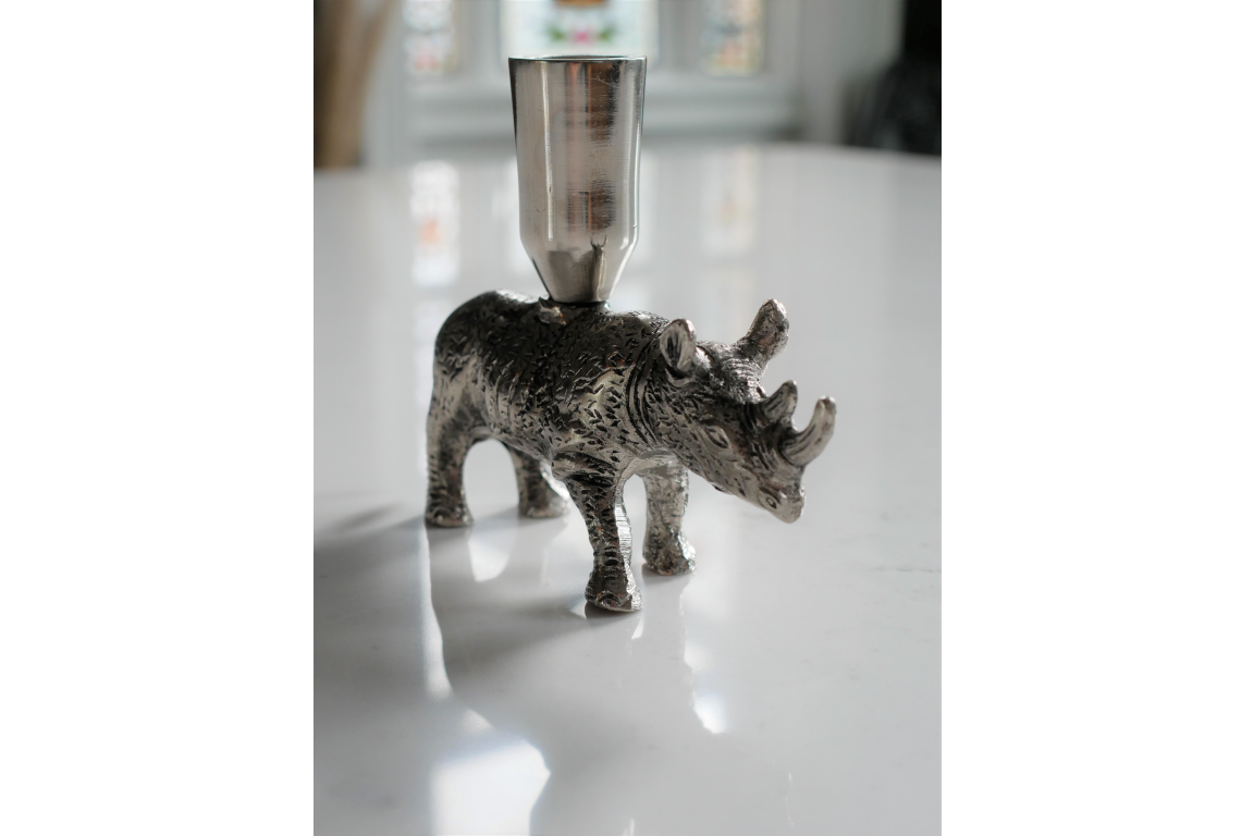 Rhino Candle Holder