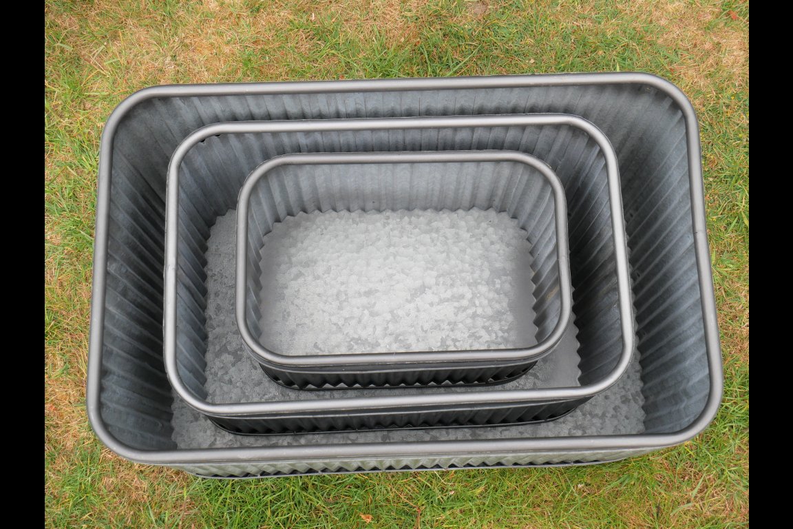 Set Of 3 Rectangle Tubs