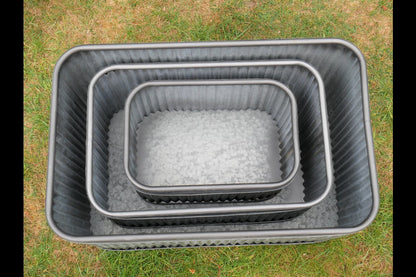 Set Of 3 Rectangle Tubs