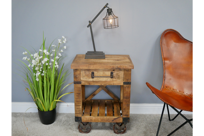 Industrial Bedside Cabinet