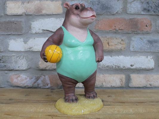 Hippo With Volleyball