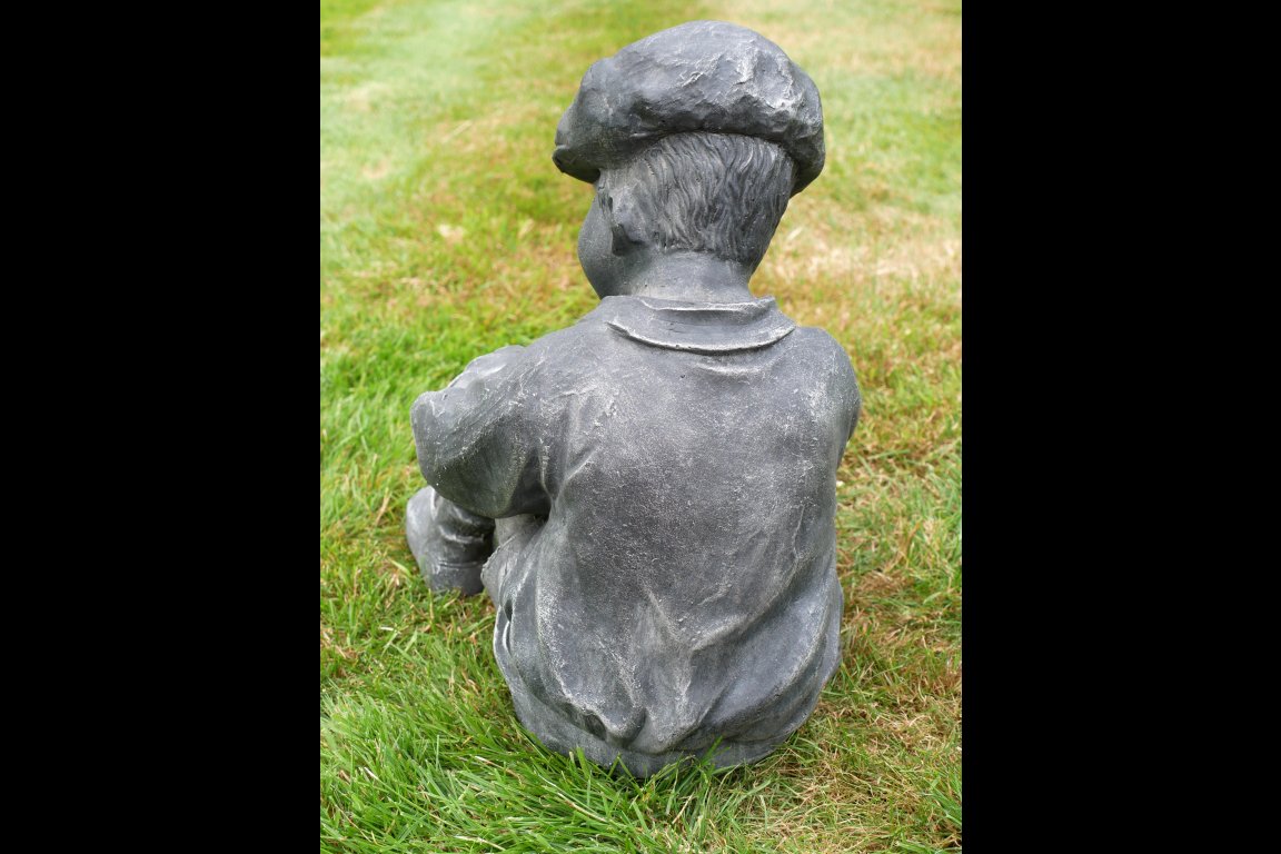 Boy Sat With Football