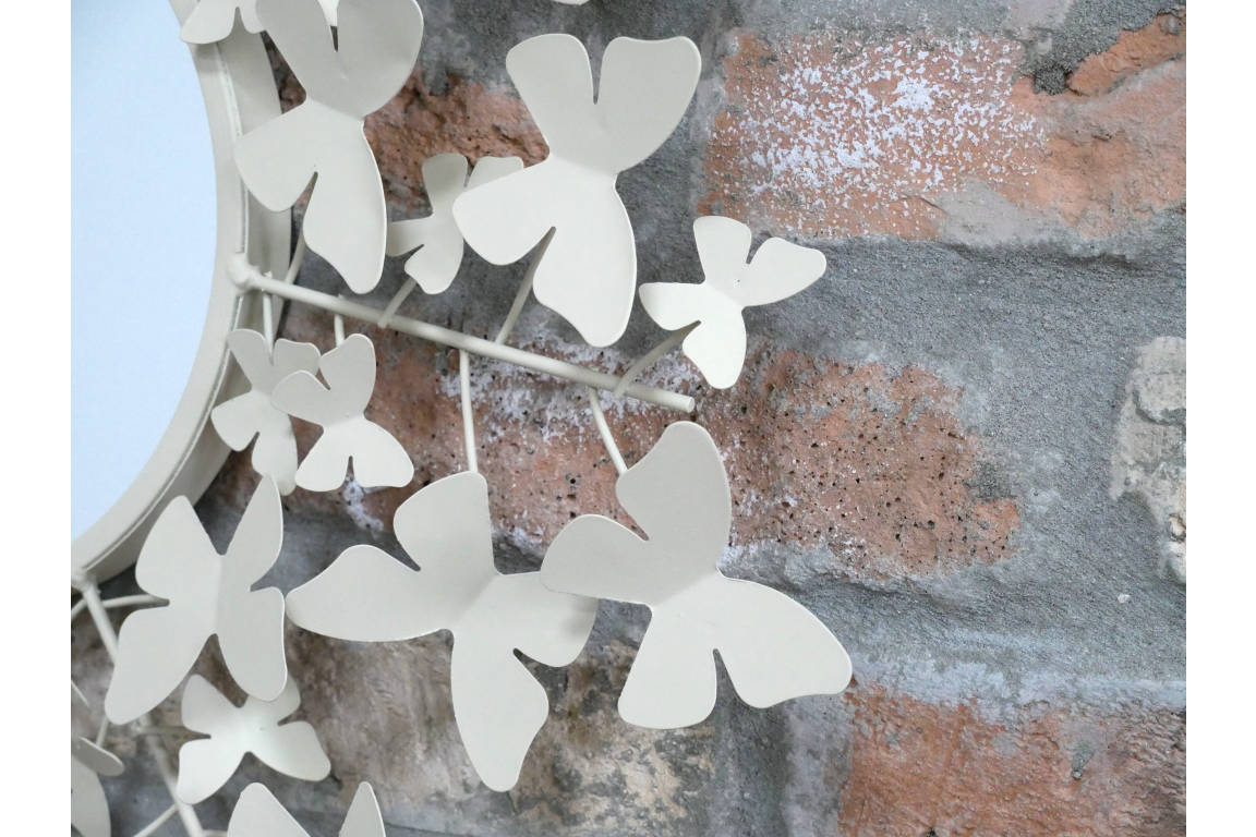 Butterfly Mirror - Cream