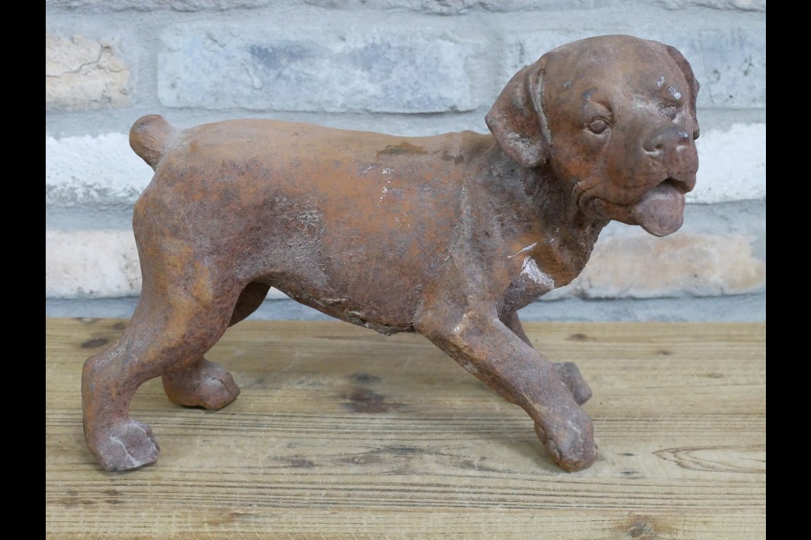 Small Cast Iron Rusty  Dog