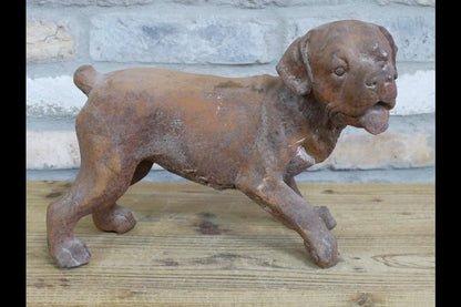 Small Cast Iron Rusty  Dog