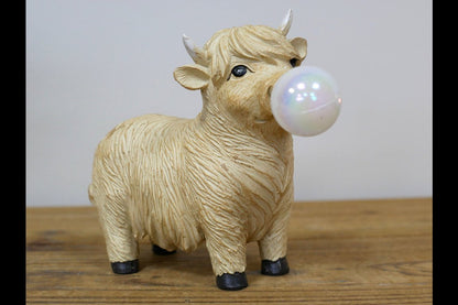 Cow Blowing Gum