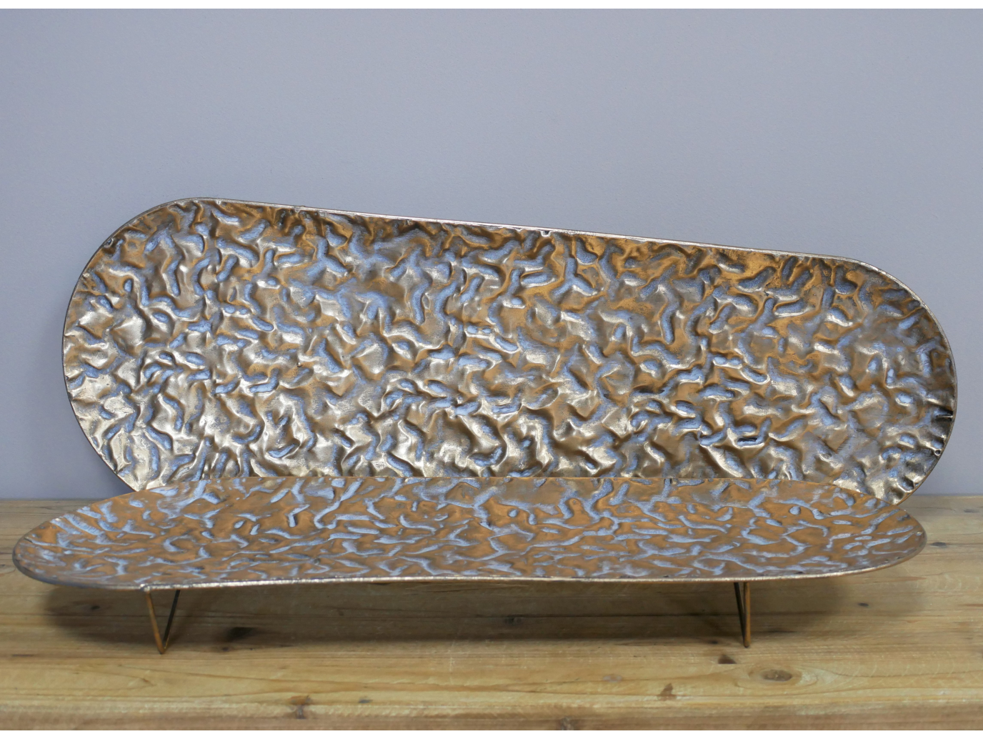 Set Of 2 Metal Trays