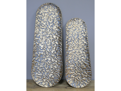 Set Of 2 Metal Trays