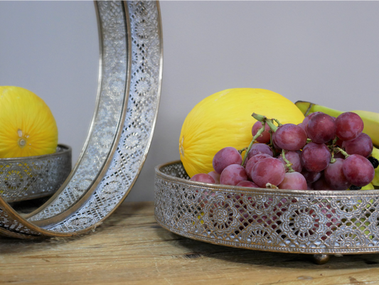 Set Of 3 Mirrored Trays