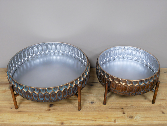 Set Of 2 Planters / Dishes