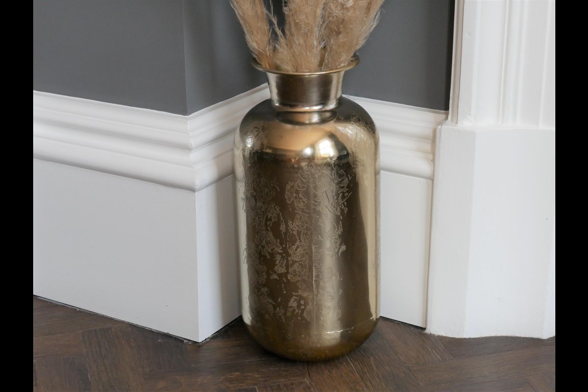 Aluminium Vase - Small  (Gold)