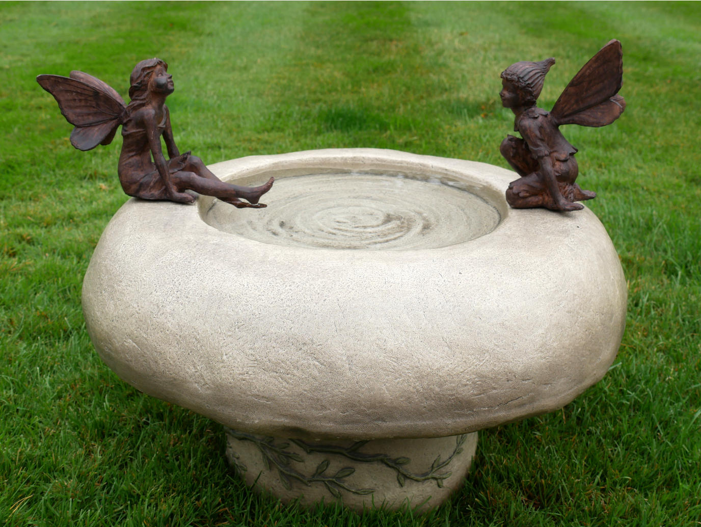 Bird Bath With Fairies