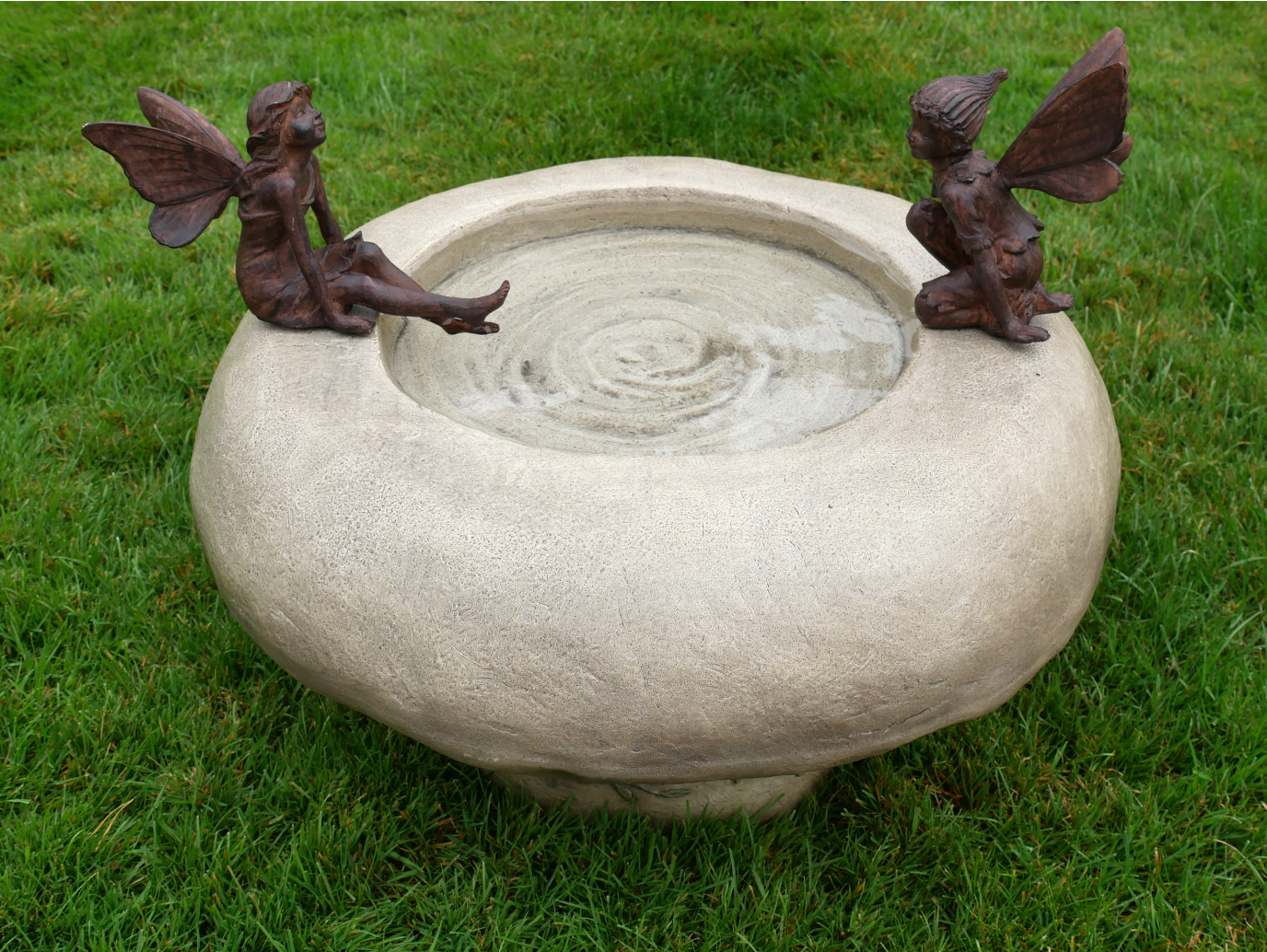 Bird Bath With Fairies