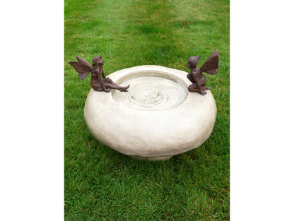 Bird Bath With Fairies