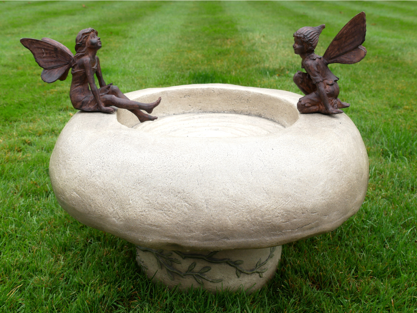 Bird Bath With Fairies