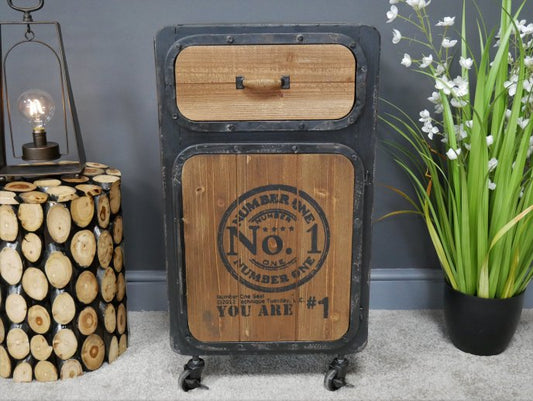 Industrial Bedside Cabinet