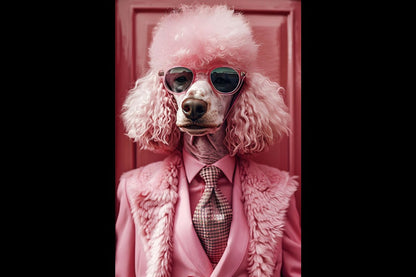 Pink Dog Wall Art*