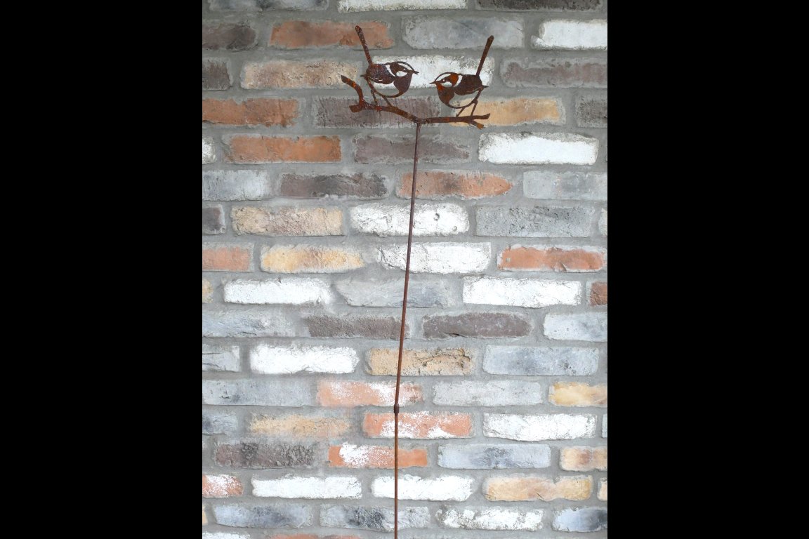 Rusty 2 Bird Stake