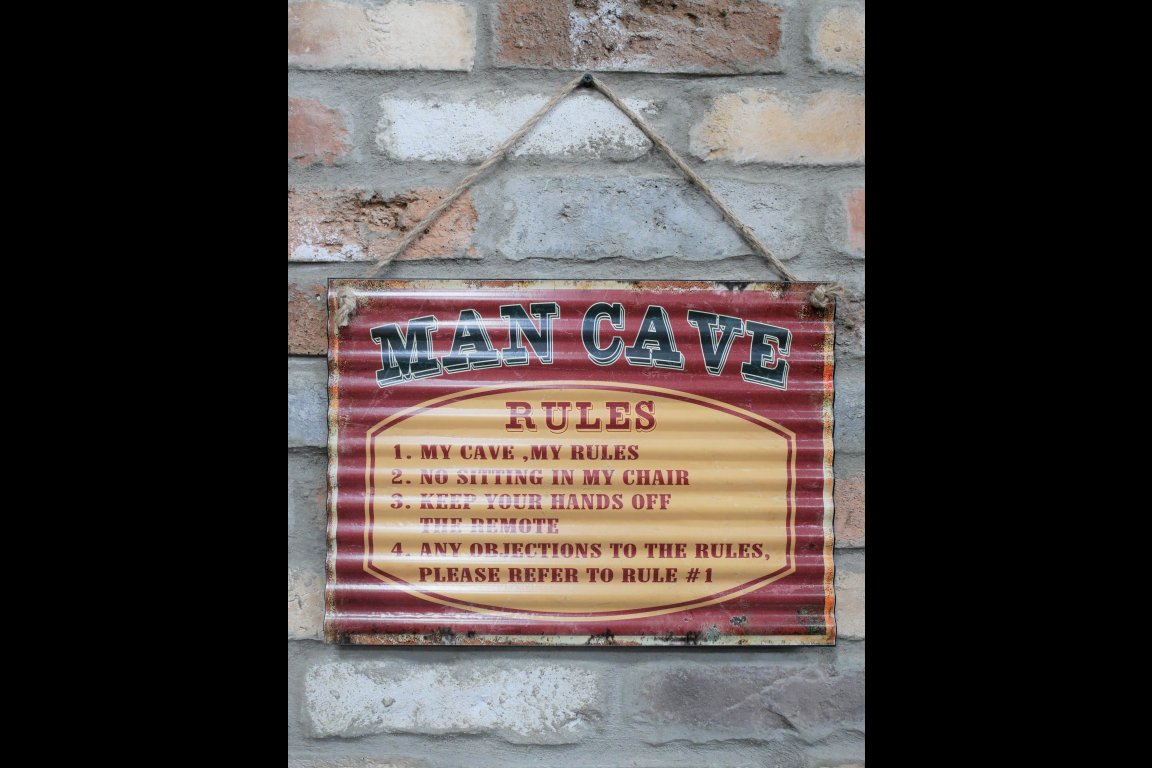 Sign (Man Cave Rules)