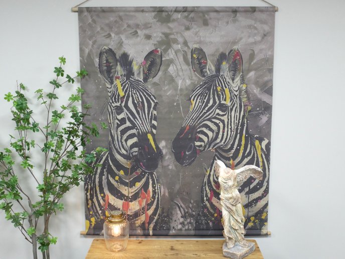 Canvas Wall Art - Zebras