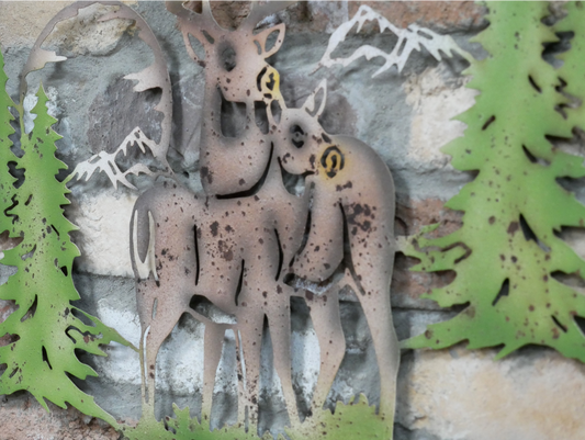 Stags Wall Decoration