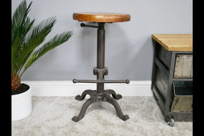 Stool With Wooden Top