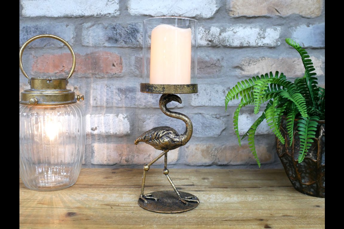 Flamingo Candle Holder