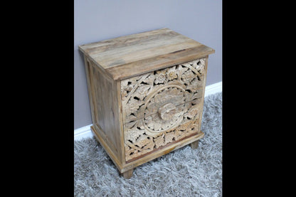 Carved Bedside