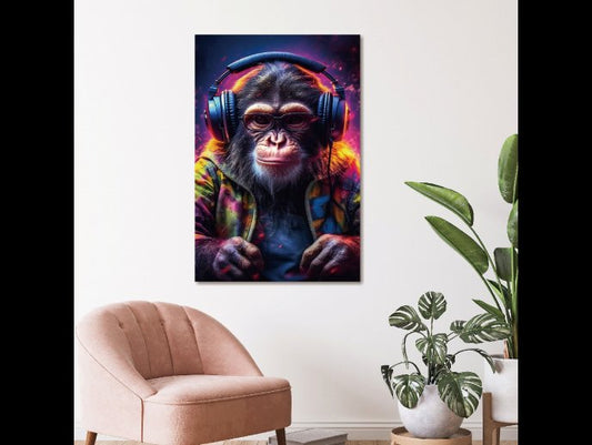 DJ Monkey Wall Art