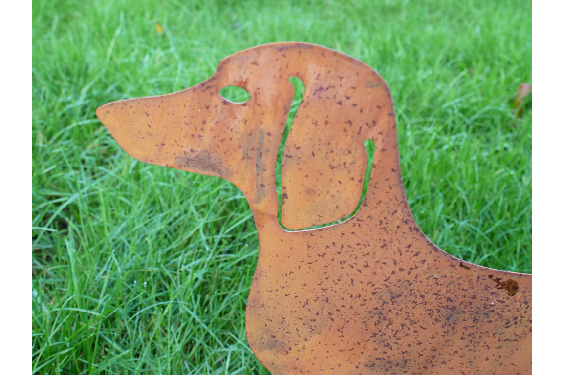 Rusty Sausage Dog Stake