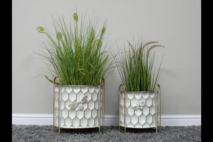 Set Of 2 Bee Planters