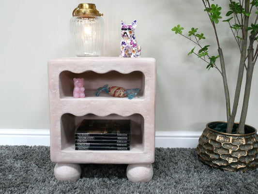 Light Pink Bedside Cabinet