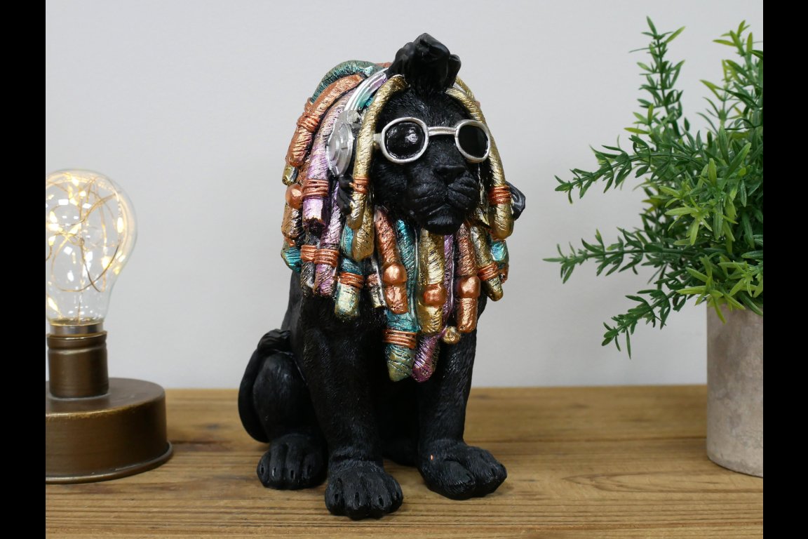 Dreadlocks Lion - Black