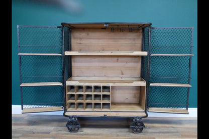 Industrial Bar Cabinet