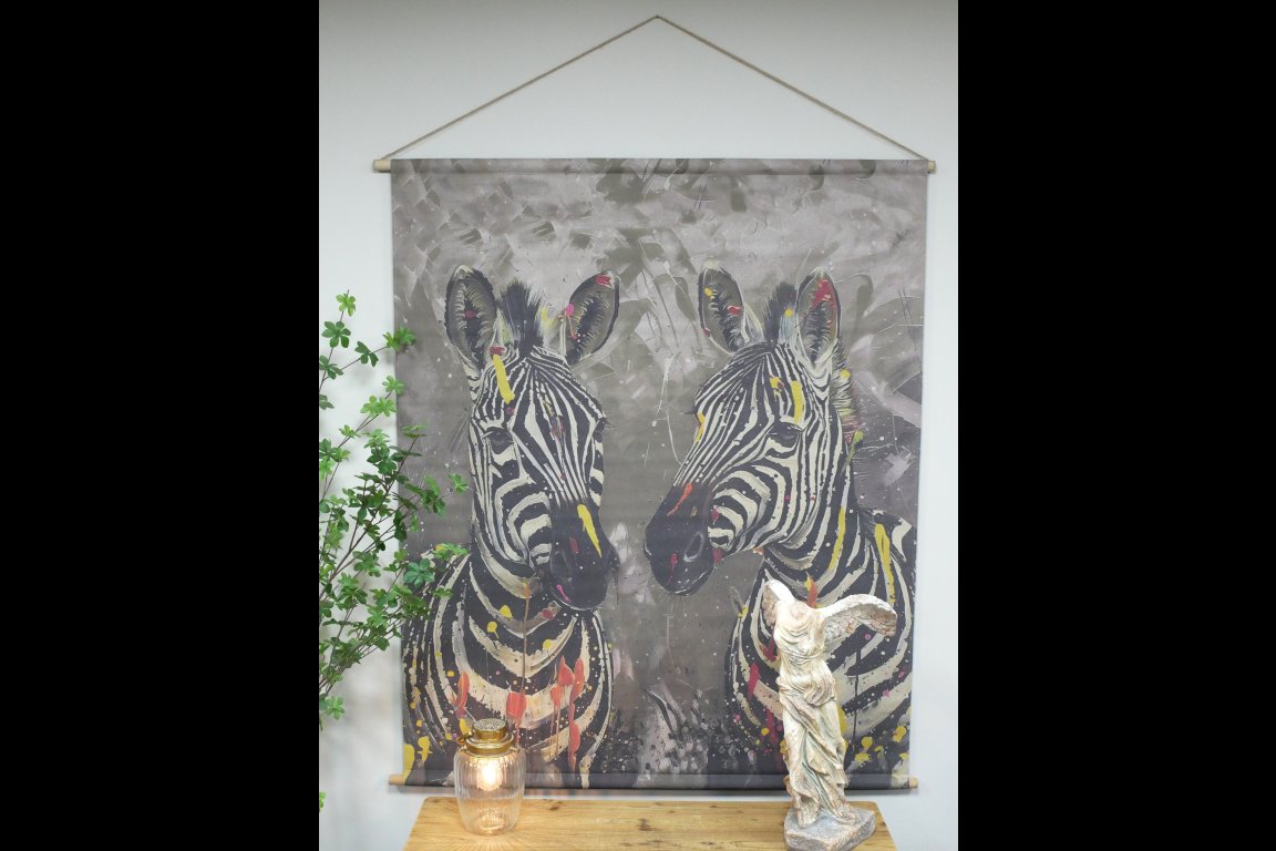 Canvas Wall Art - Zebras