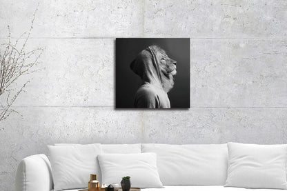 Lion In Hoodie Wall Art - Mini