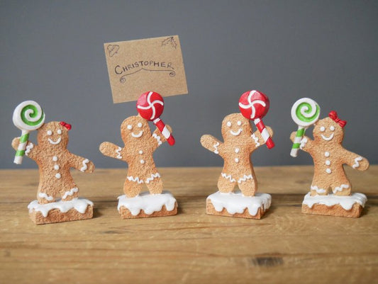 Gingerbread Man Name Card Holders