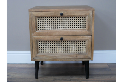 Rattan Bedside Cabinet