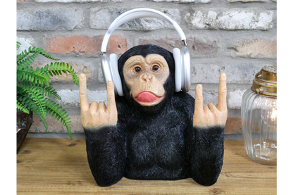 Rock n Roll Monkey Headphone Holder