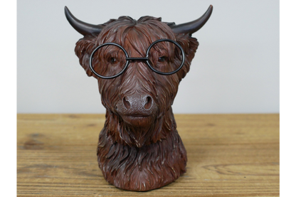 Cow Head With Glasses